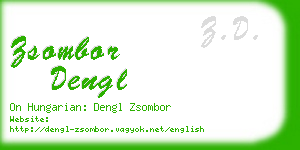 zsombor dengl business card
